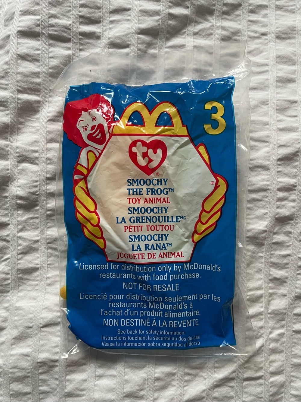 McDonald’s 1999 Ty Teenie Beanie Babies Smoochy the Frog